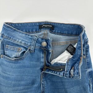 Fire & Rain Jeans Womens 00 Blue Denim Stretch Bootcut Low Rise Frayed Hem Comfy